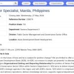 Spécialiste Senior Secteur Public – Manille