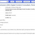 Consultant·e contenu numérique DEI (Rome, 3 mois)