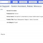 Senior Assistant en Gestion de Projets – UN-Habitat Maroc