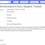 Stagiaire Développeur Chatbot IA – Politiques SDG
