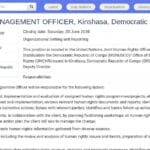Responsable de Gestion de Programme – Droits Humains – Kinshasa
