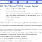 Assistant spécial aux affaires politiques – UNFICYP