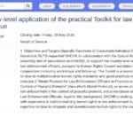 Consultant RH pour l&rsquo;application de l&rsquo;outil pratique des forces de l&rsquo;ordre au Mozambique