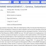 Stagiaire en gestion de programme – Réduction des risques de catastrophes