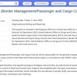 Chargé de programme – Gestion des frontières et contrôle des passagers et marchandises
