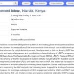 Stagiaire en gestion de programmes – ONU Environnement