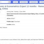 Expert Senior en Socio-Économie et Économétrie – Consultance Internationale à Distance