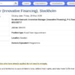 Innovation Manager (Financements Innovants) – UNICEF Stockholm