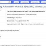 Spécialiste Technique Salesforce Marketing Automation
