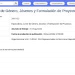 Spécialiste junior genre et jeunesse – formulation de projets