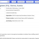 Ingénieur en Instrumentation (P3) – Vienne, Autriche