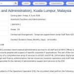 Assistant Gestion Administrative et Services Généraux (Kuala Lumpur)