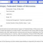 Assistant(e) Administratif(ve) – Bureau de l&rsquo;OMS en Micronésie