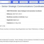Coordinateur Stratégique Senior en Communication – Népal