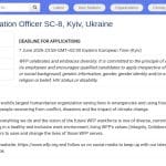 Chargé·e de Suivi et Évaluation (SC-8) – Ukraine