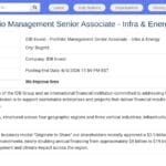 Senior Associate Portfolio Management – Infra & Énergie