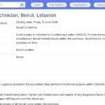 Technicien CVC – Maintien de la Climatisation (Beyrouth)