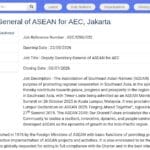 Secrétaire général adjoint de l&rsquo;ASEAN pour la Communauté économique