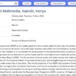 Stage Communication et Multimédia – Nations Unies à Nairobi