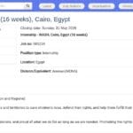 Stage WASH – Eau, Assainissement et Hygiène – Le Caire