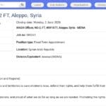 Responsable WASH – Alep, Syrie (Niveau NO-2)