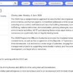 Responsable Financier – OSCE Dushanbe