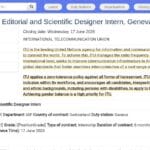 Stagiaire en Design Éditorial et Scientifique – UIT Genève