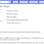 Analyste Programme PME – Nairobi