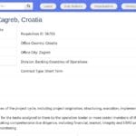 Analyste Bancaire – Projets d&rsquo;Investissement – Zagreb