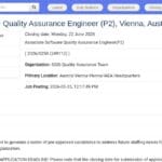 Ingénieur Assurance Qualité Logiciel (P2) – Vienne