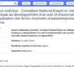 Consultant National Expert en IA – Automatisation de fiches autoentrepreneur