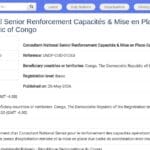 Consultant National Senior – Renforcement des Capacités et Coordination