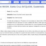 Technicien(ne) de terrain WASH – Santa Cruz del Quiché