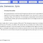 Chef de Projet Urgence – Syrie (Damas)