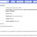 Responsable Financier – Reporting et Subventions (Bruxelles)