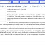 Consultant International – Chef d&rsquo;Équipe Évaluation UNSDCF Mongolie