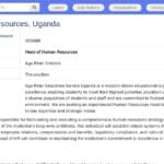 Responsable des Ressources Humaines – Ouganda