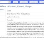 Responsable RH – CDD – Kisumu, Kenya