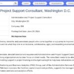 Coordinateur administratif et de projet – Washington D.C.