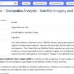 Analyste géospatial expert en imagerie satellite et SIG (Genève)