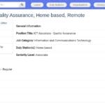 Chargé(e) Assurance Qualité IT – Télétravail