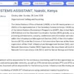 Assistant en Systèmes d&rsquo;Information – NOC (Nairobi)