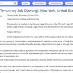 Juriste principal – Droit international et arbitrage (ONU)