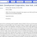 Stagiaire en coopération pour le développement – Nations Unies