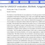Évaluateur national – UNSDCF Kirghizistan 2023-2027