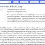 Assistant Ingénieur Eau et Assainissement (Brindisi)