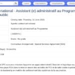 Assistant(e) Administratif(ve) de Programme – OMS Bangui