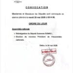 Assemblée nationale : session plénière le 26 mai 2026