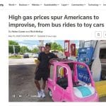 Aux États-Unis, l&rsquo;essence chère pousse à des astuces de transport