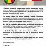 Mali : une base de groupes armés détruite près de Siby